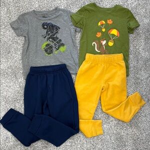 Two Graphic T-Shirts with sweatpants set